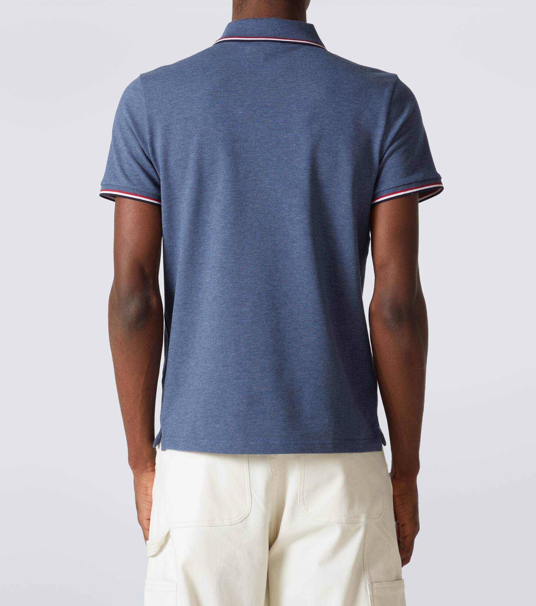 Logo cotton piquet polo shirt - 4