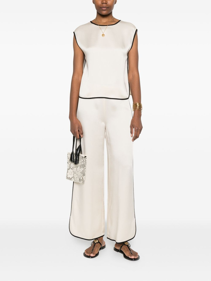 forte_forte contrast-trim blouse outlook