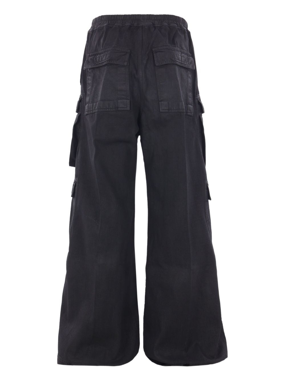 drawstring wide-leg cargo trousers - 2