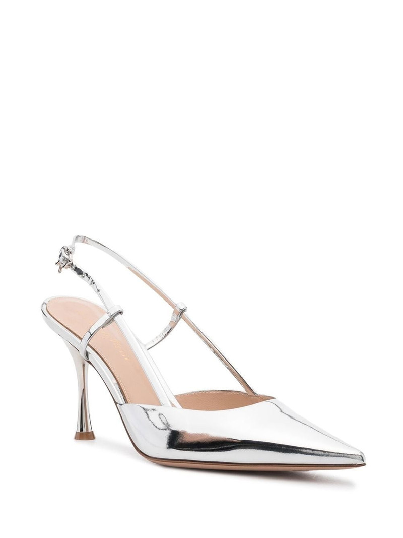 Gianvito Rossi Ribbon 85mm slingback pumps outlook