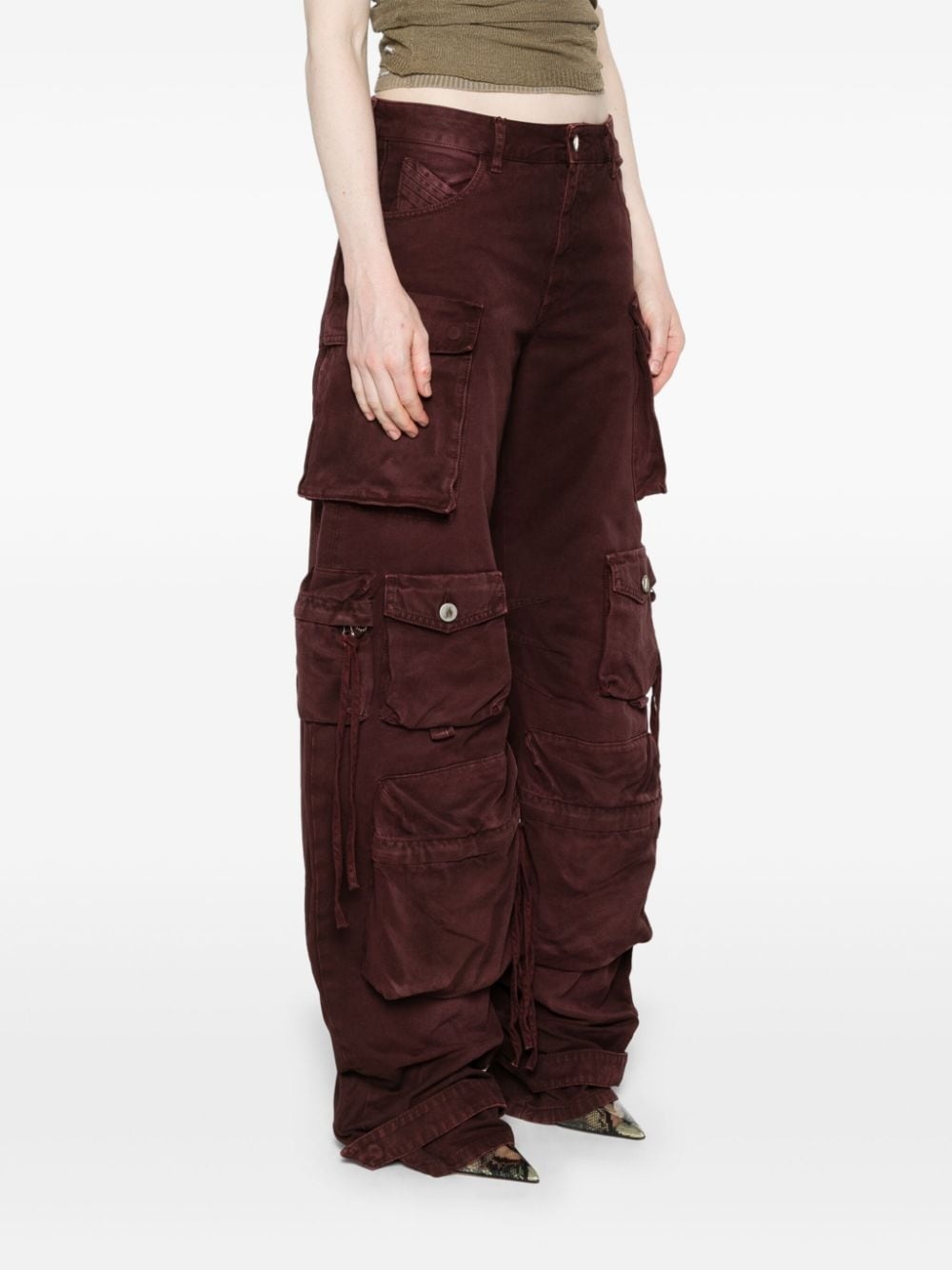 Fern mid-rise cargo jeans - 2
