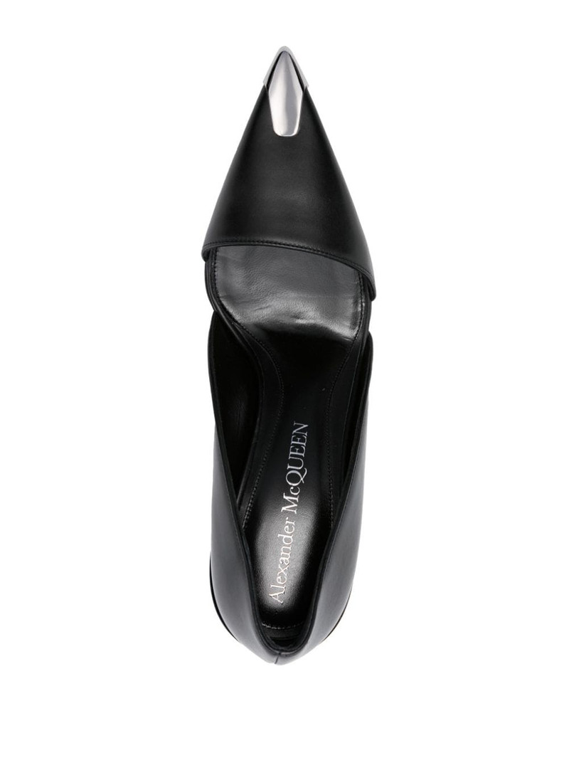 Punk 105mm leather pumps 4