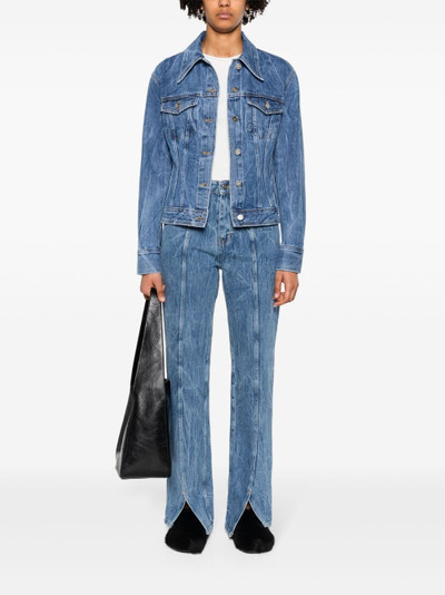 LVIR wrinkled-detailed cotton jeans outlook