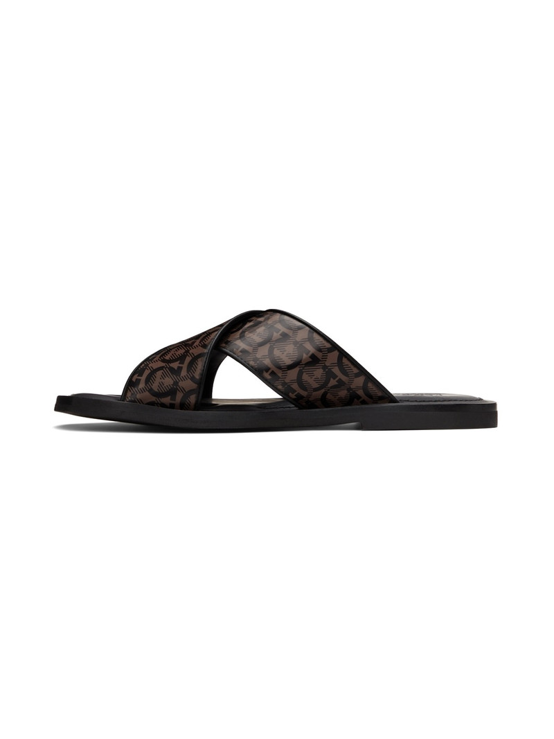 Black Gancini Sandals 3