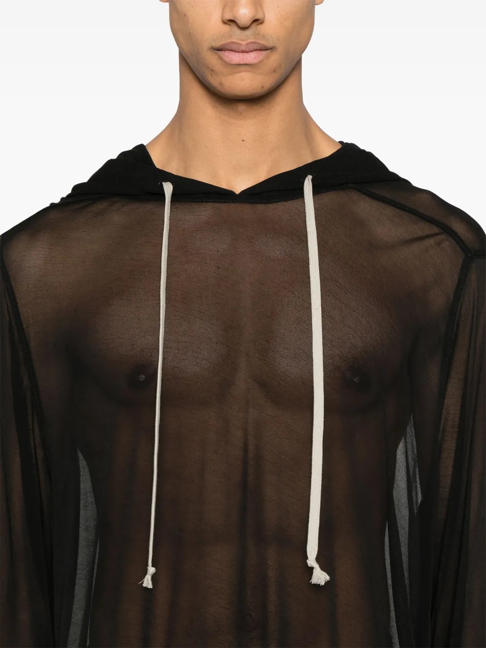 RICK OWENS - Men Viscose Hoodie - 4