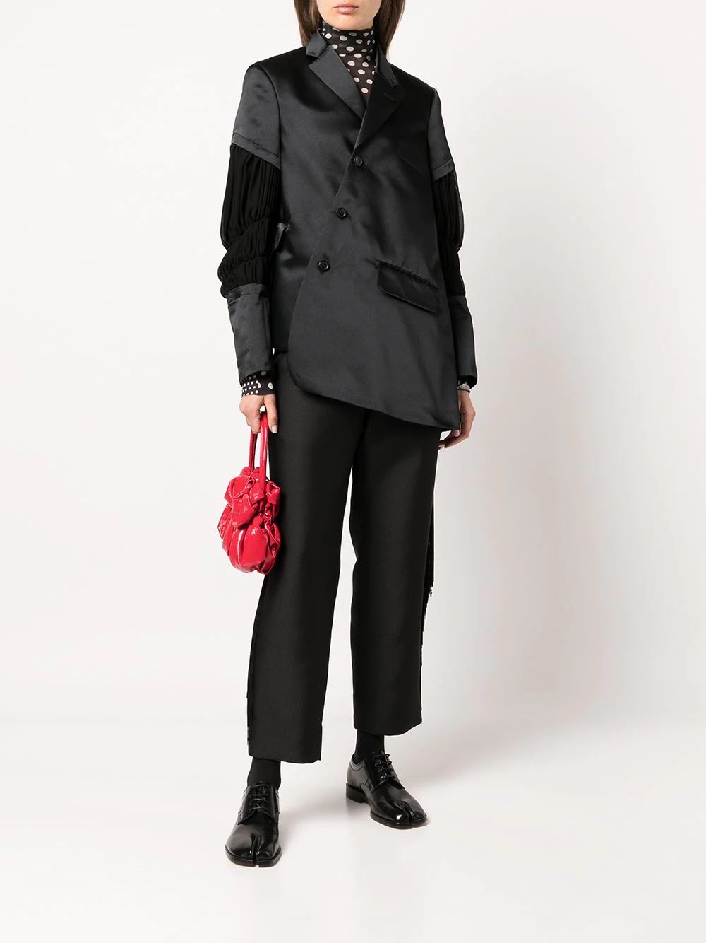 fringed straight-leg tailored trousers - 2