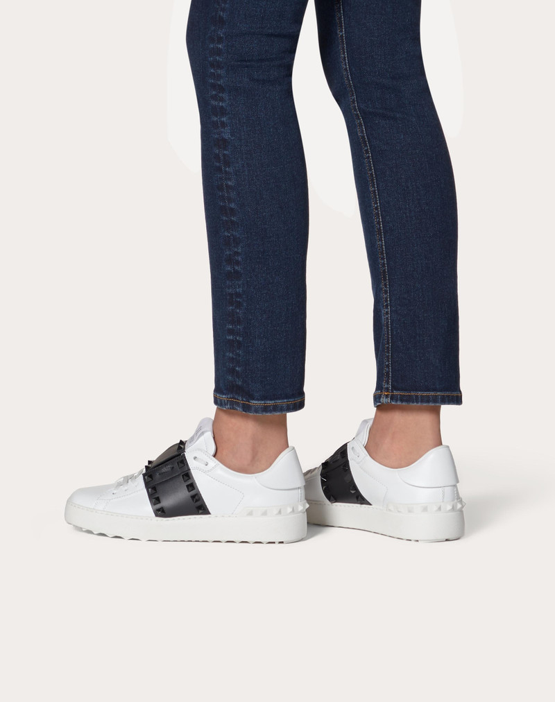 Valentino ROCKSTUD UNTITLED SNEAKER IN CALFSKIN LEATHER WITH TONAL STUDS outlook