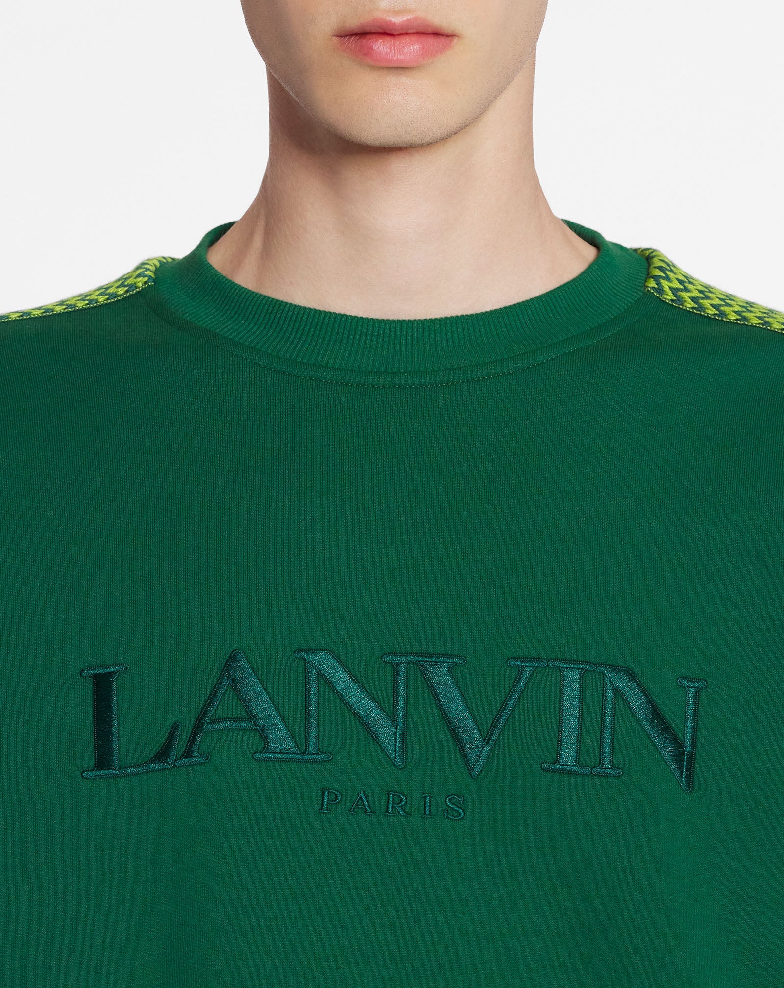 CURB SIDE LANVIN EMBROIDERED LOOSE-FITTING SWEATSHIRT - 5