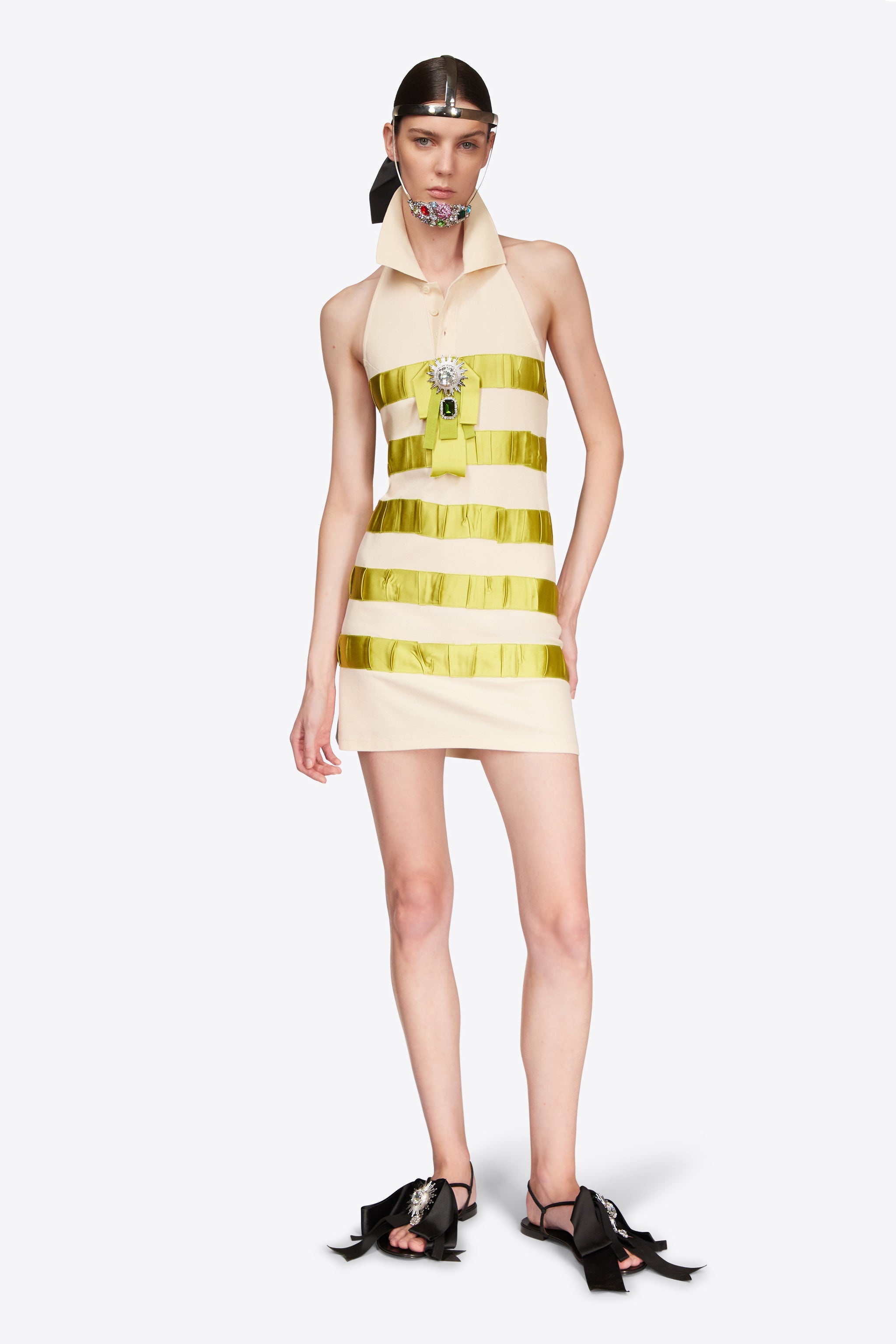 CRYSTAL EMBELLISHED POLO DRESS - 3
