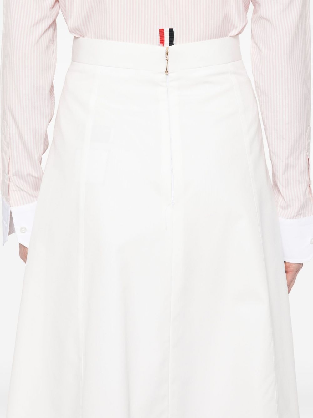 A-line cotton midi skirt - 5