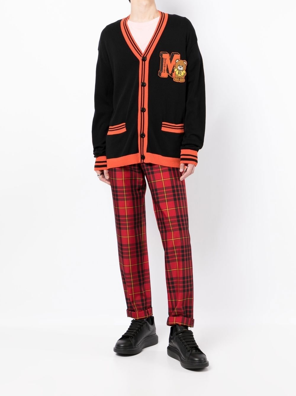 EMBROIDERED TOY-BEAR PATCH CARDIGAN - 4