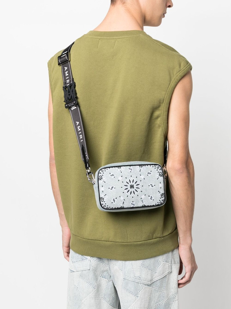 AMIRI bandana embroidery crossbody bag outlook