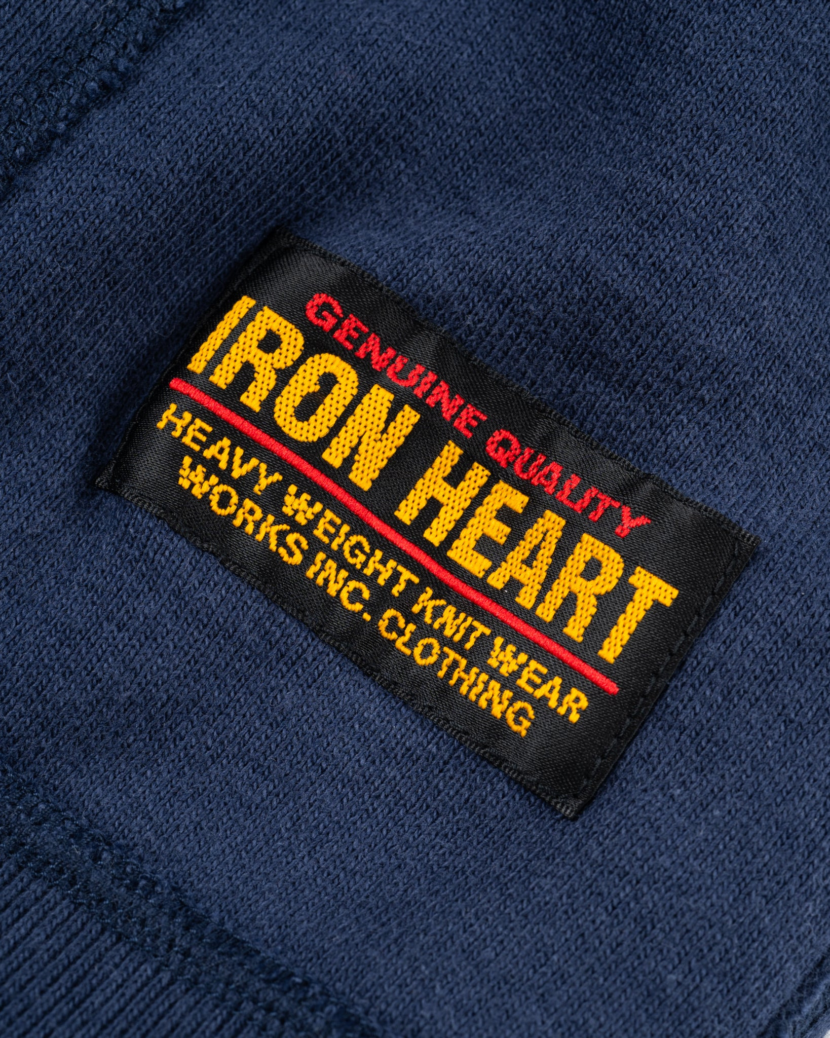IHSW-49-NAV 14oz Ultra Heavyweight Loopwheel Cotton Hoodie - Navy - 8