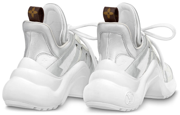 (WMNS) LOUIS VUITTON LV Archlight Sneakers 'White Mini Monogram Silver' 1ABVFL - 5