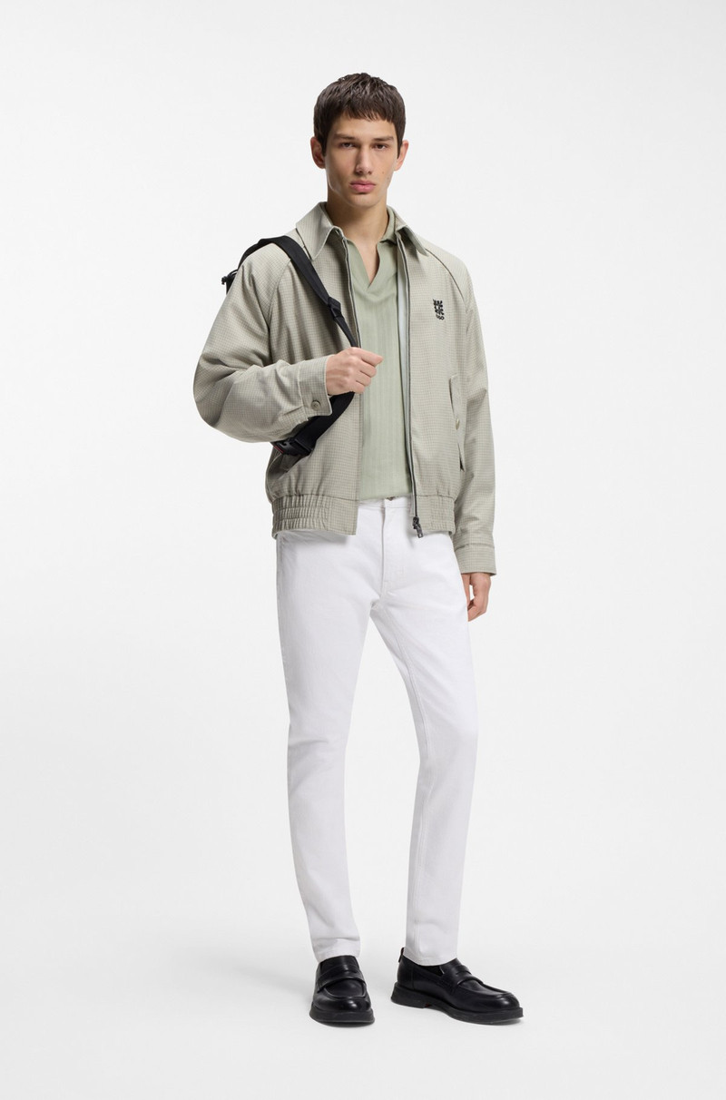 HUGO EXTRA-SLIM-FIT JEANS IN WHITE COMFORT-STRETCH DENIM outlook