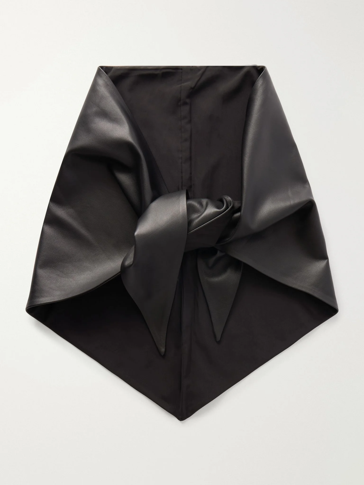 Caitlin leather scarf Black - 1