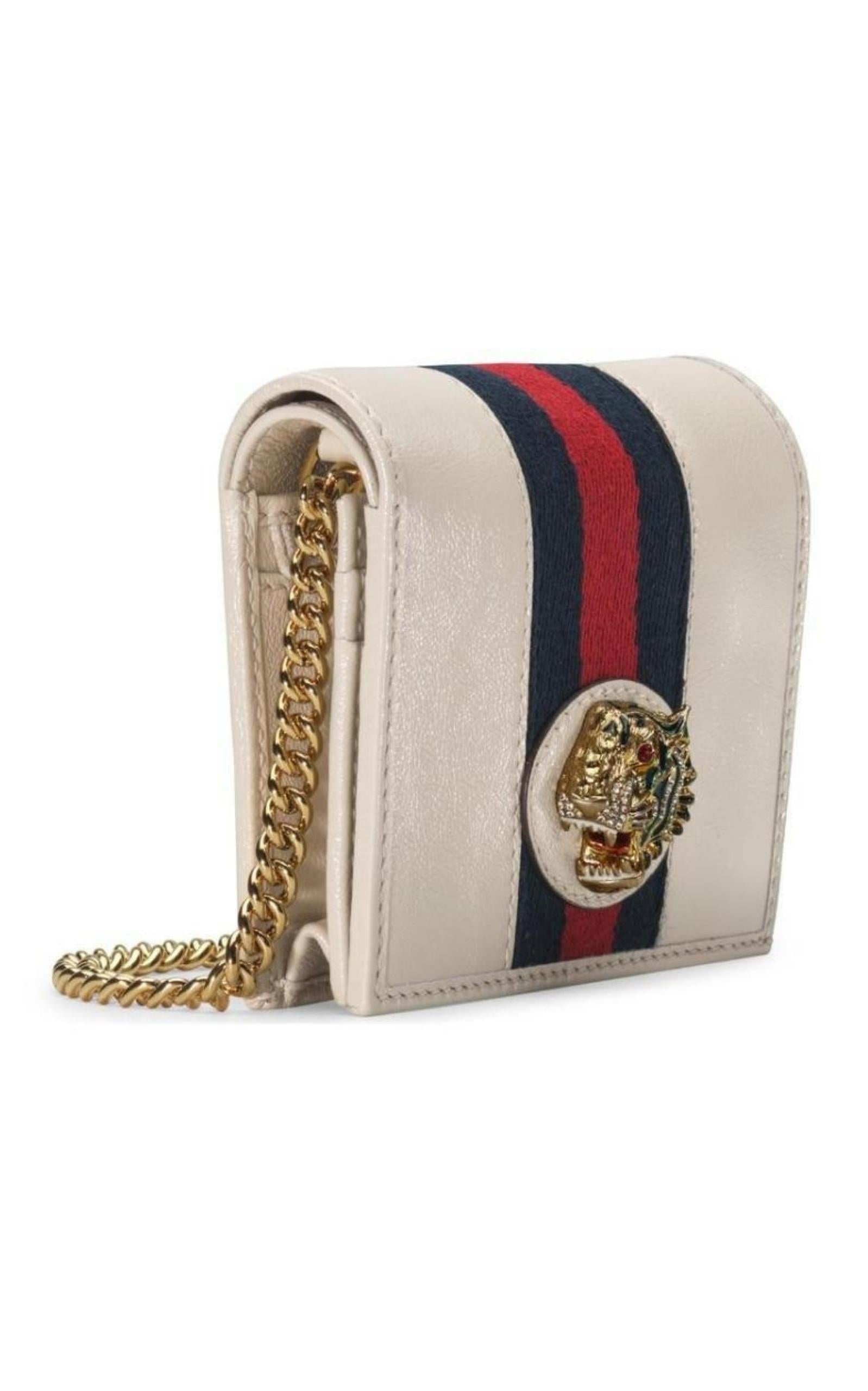 White Rajah Chain Card Case Wallet - 2