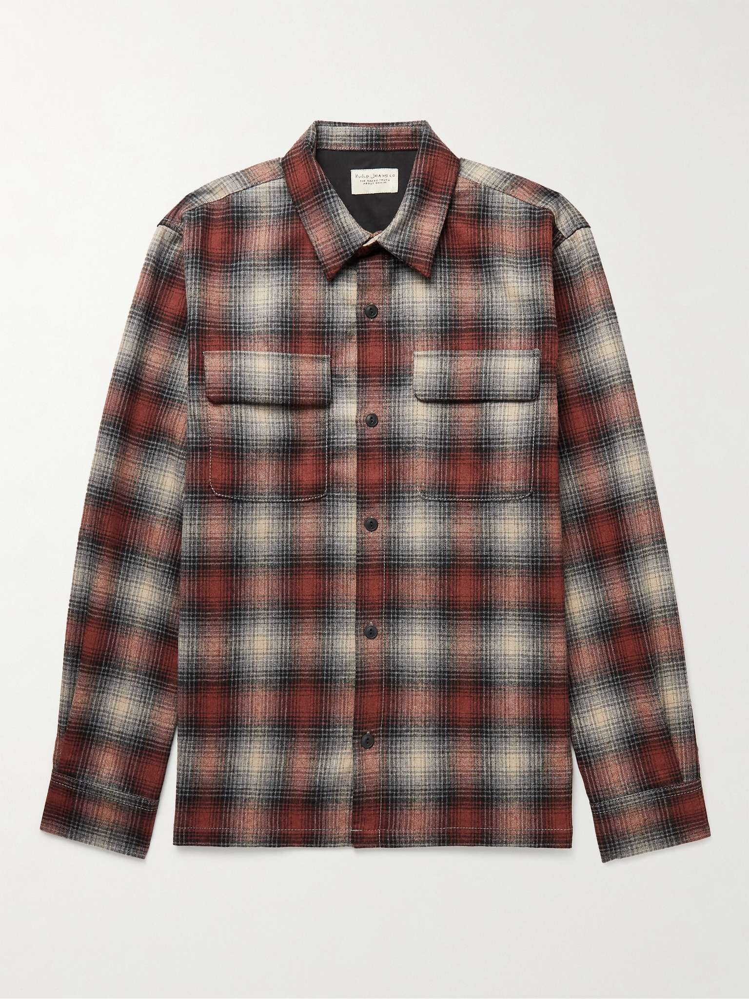 Sten Checked Wool-Blend Overshirt - 1