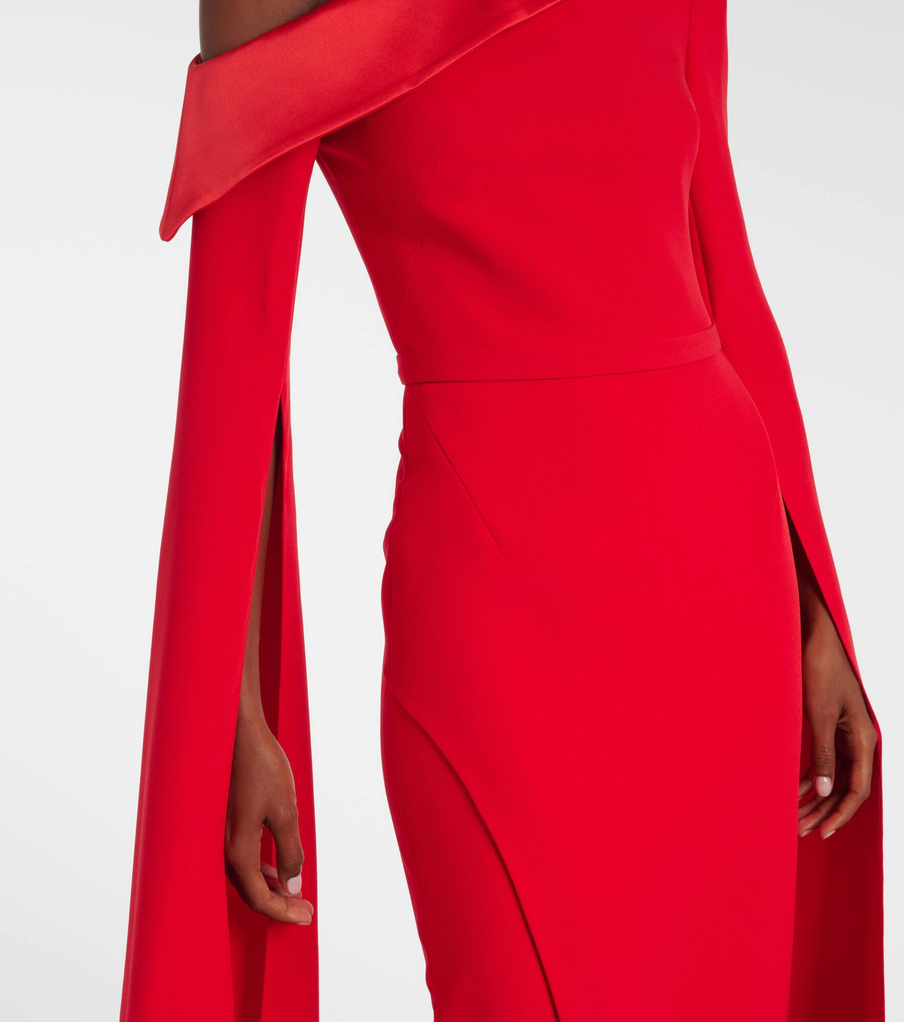 Rinoa caped crépe gown - 5