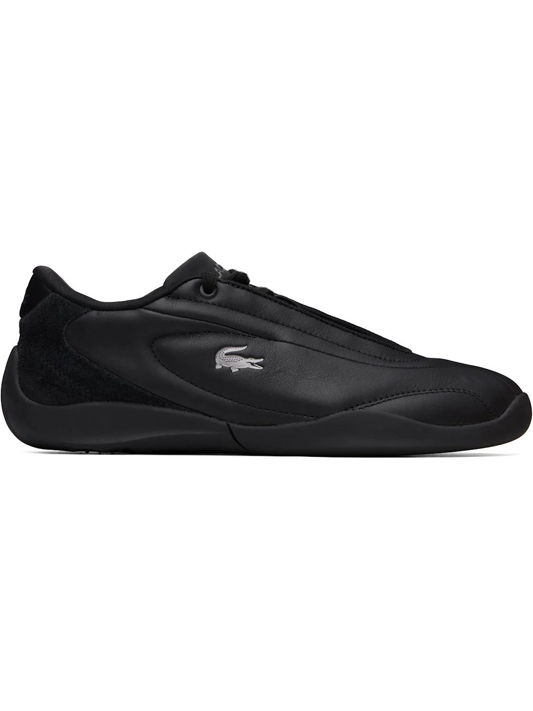 Black Protect Leather Sneakers - 1