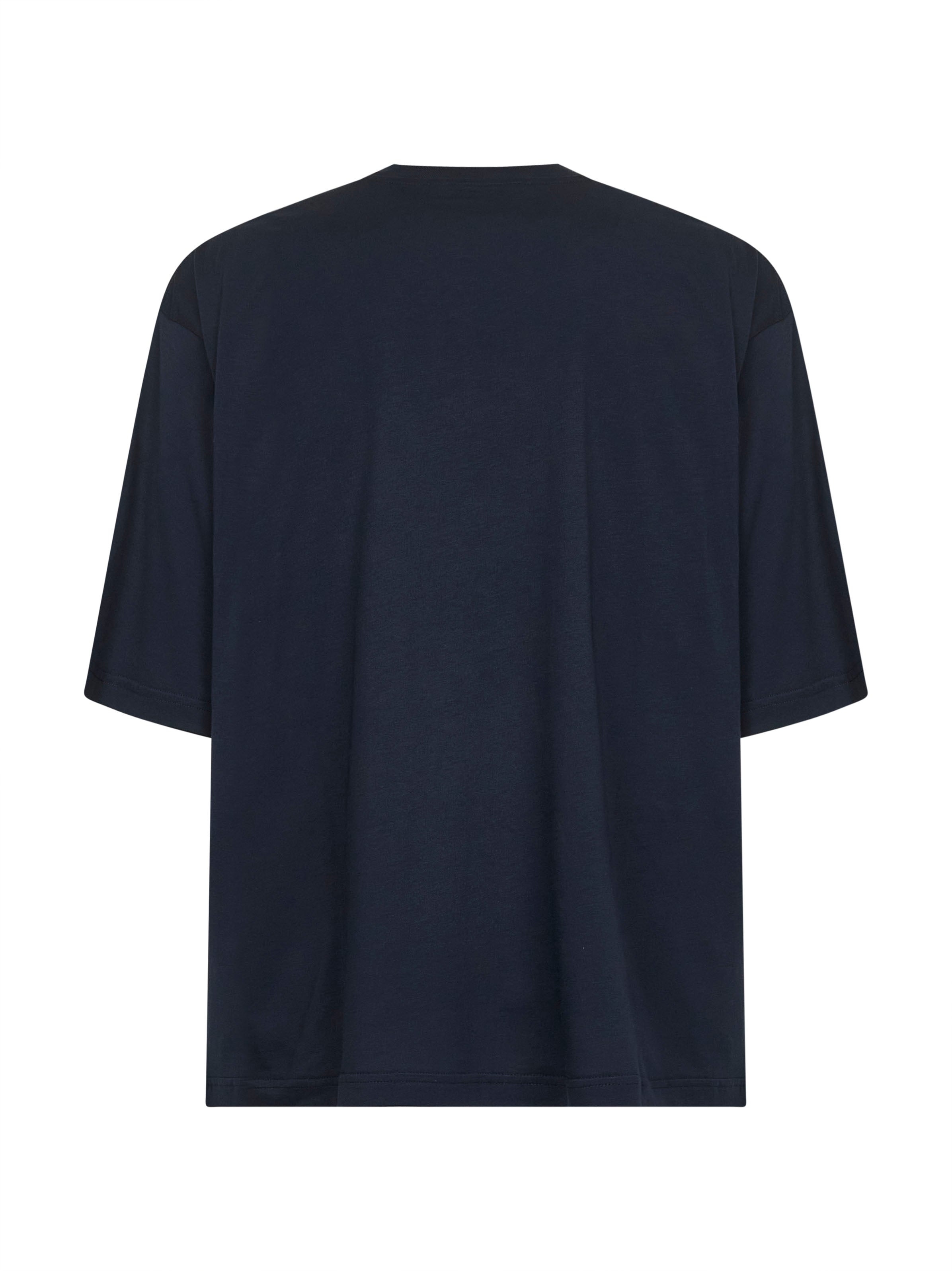 Blue organic cotton Marni label T-shirt - 2