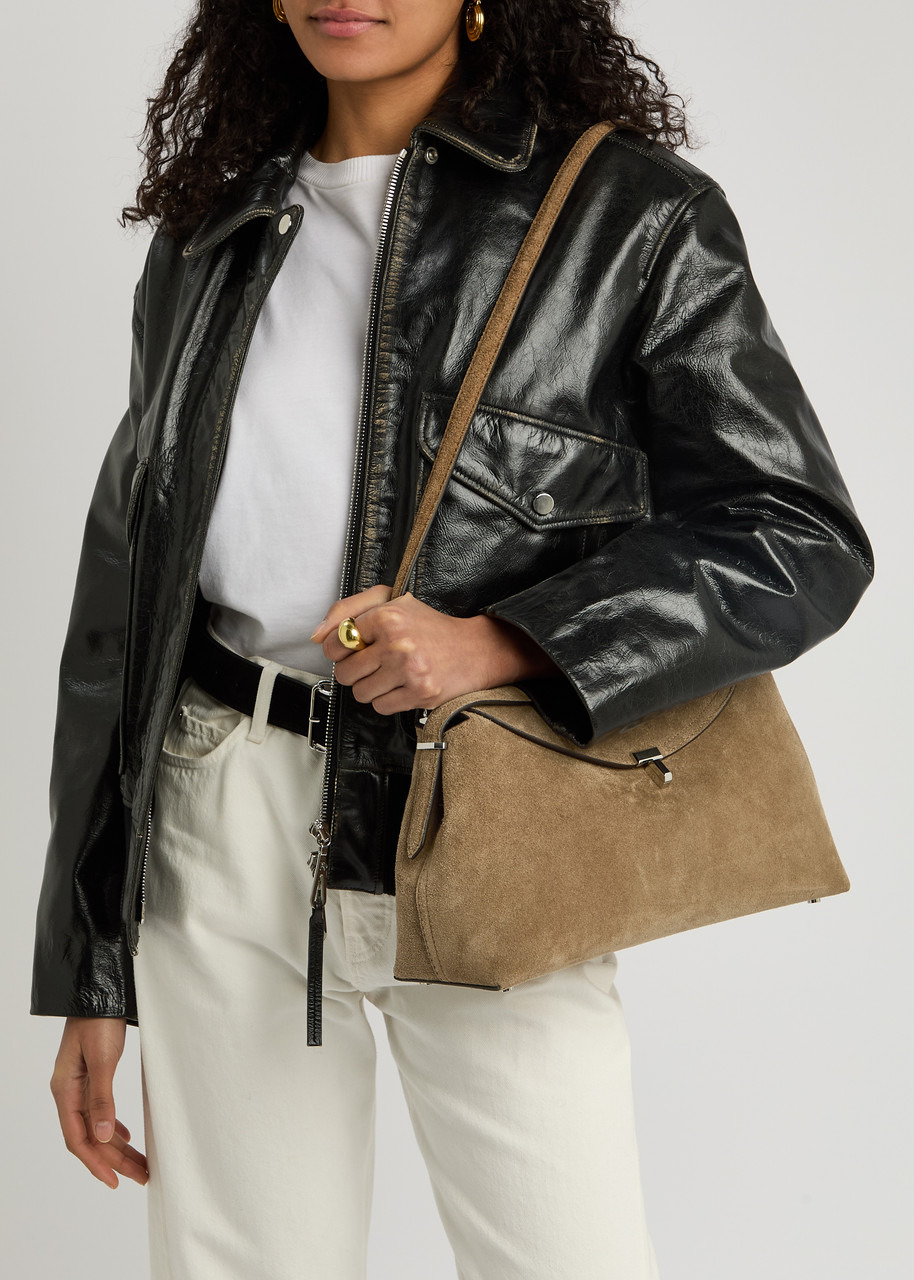 Toteme T-Lock Suede top Handle bag - 6