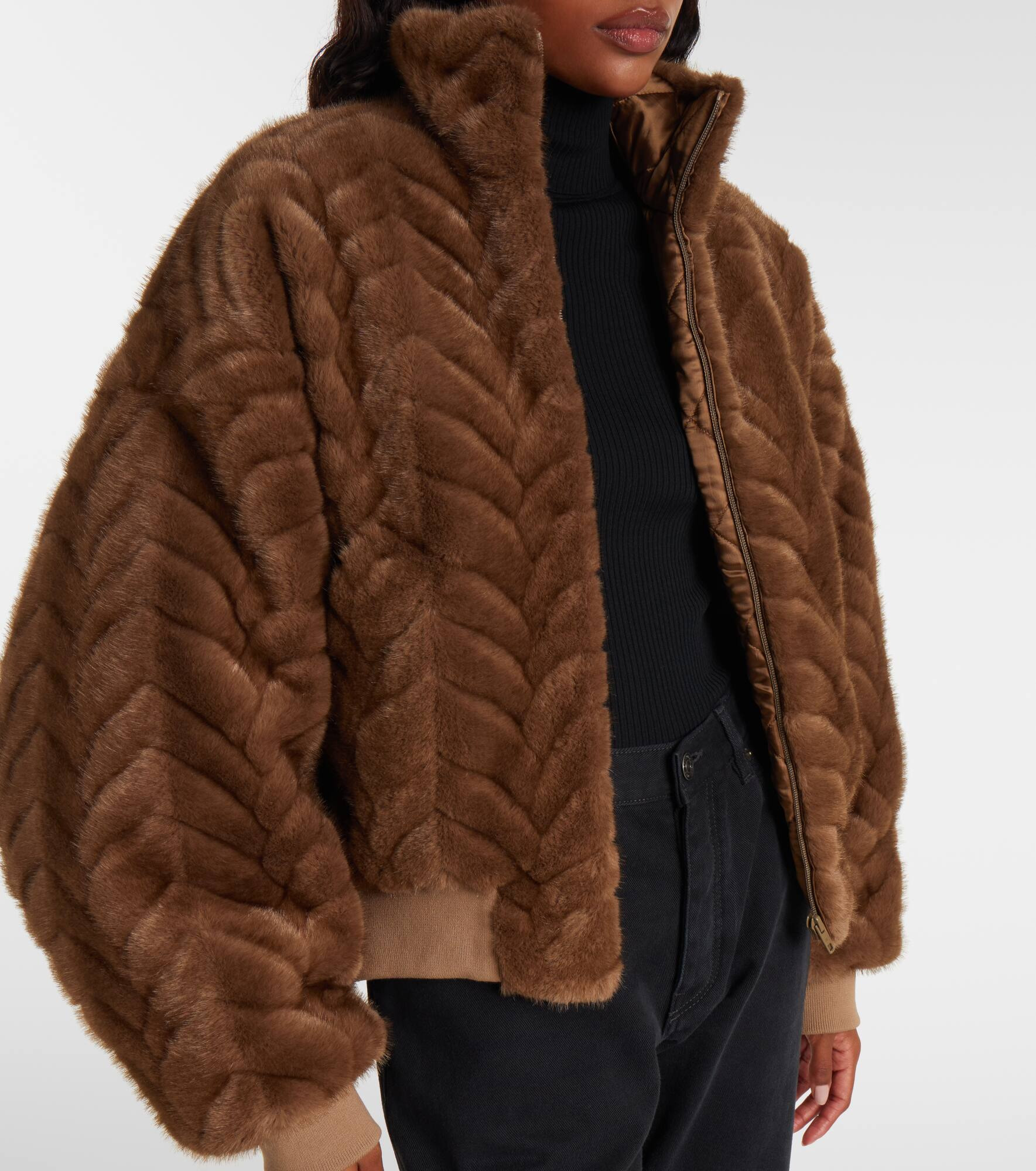 Cropped padded jacket - 6