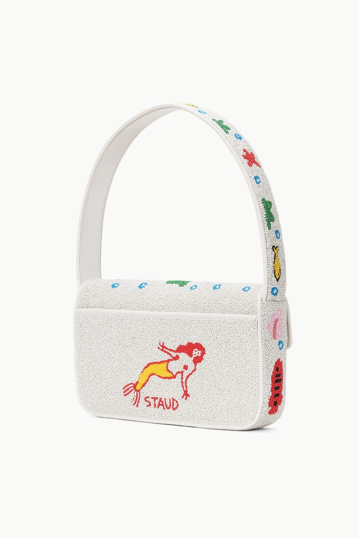 STAUD TOMMY BEADED BAG AQUARIUM - 3