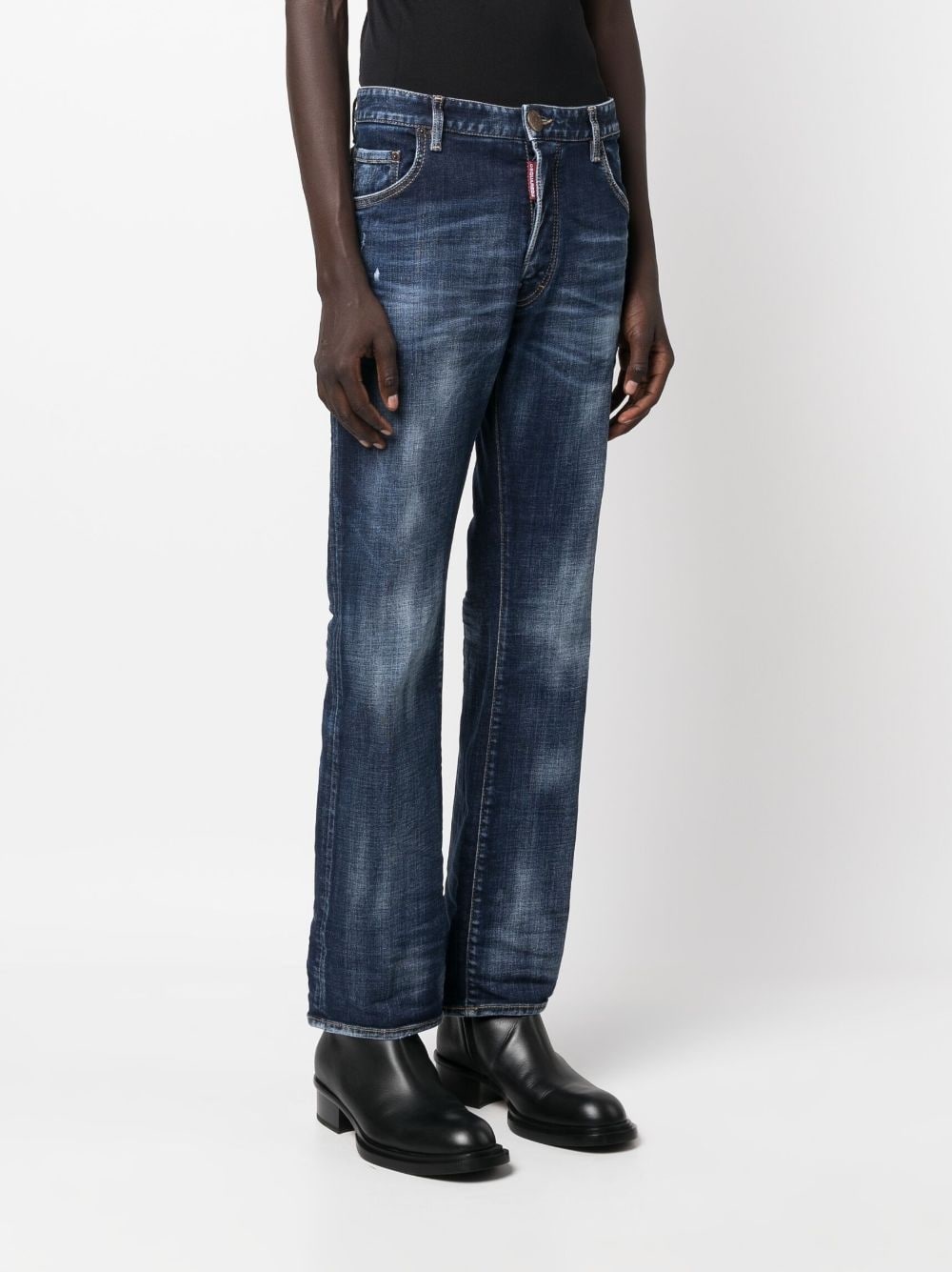 low-rise straight-leg jeans - 3