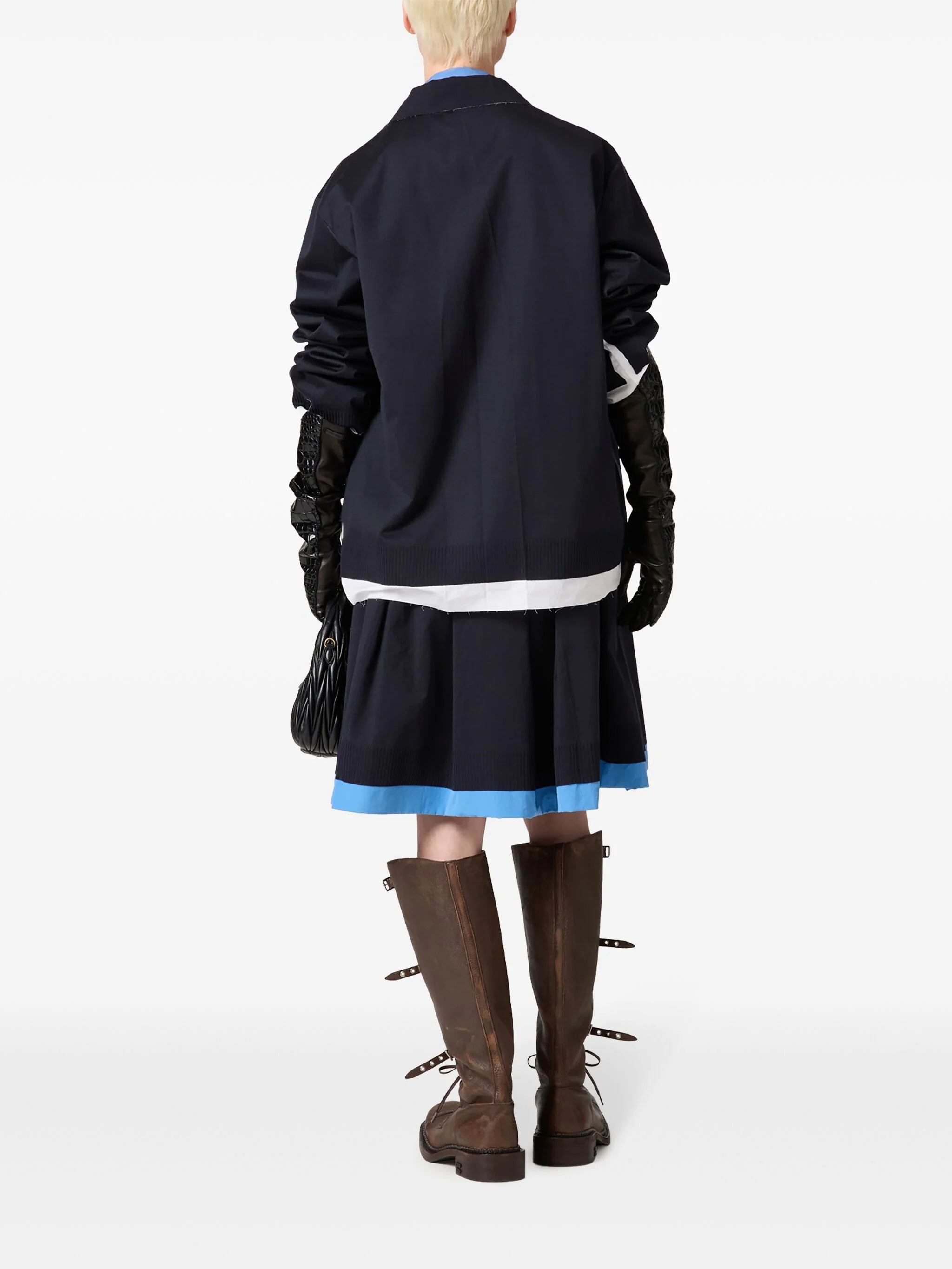 MIU MIU Women Pleated Poplin Skirt - 2
