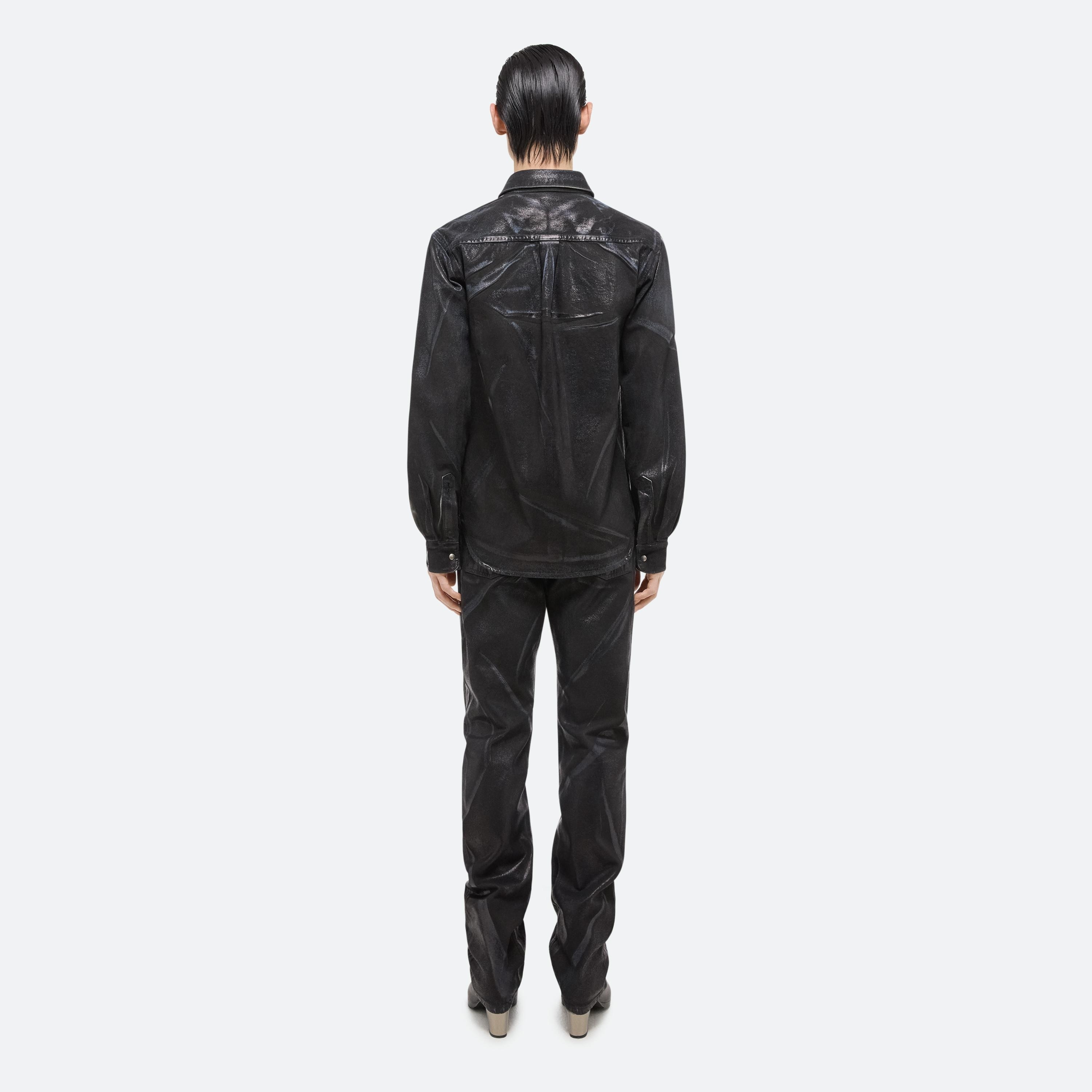 FOILED DENIM SHIRT JACKET - 7