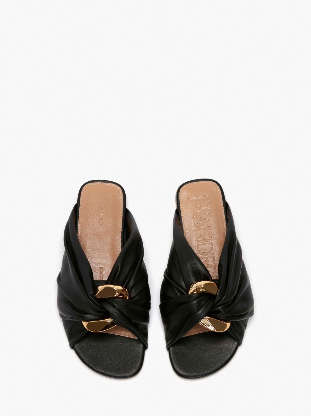 CORNER LEATHER FLATS - 4