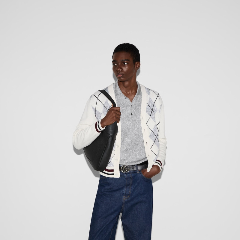 Lamé knit polo shirt 6