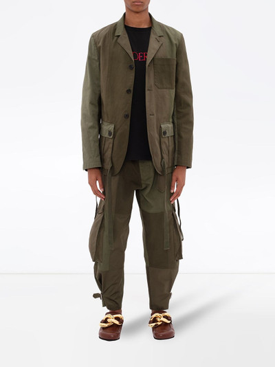 JW Anderson tie-pockets panelled jacket outlook