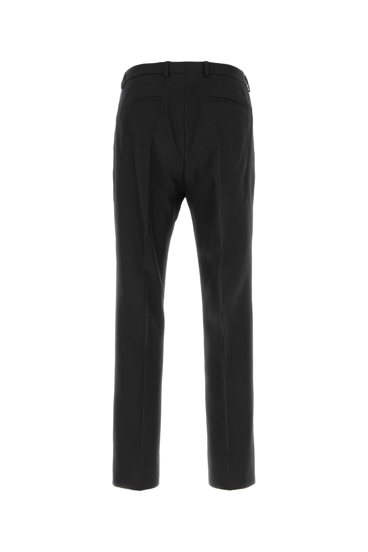 Gucci Men Black Twill Pant - 2