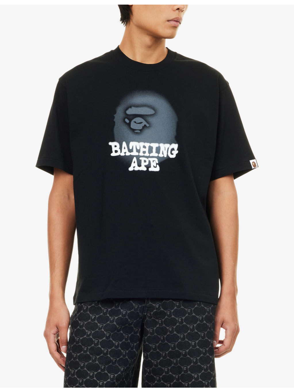 Ape Head Brand-Print Cotton-Jersey T-Shirt - 3