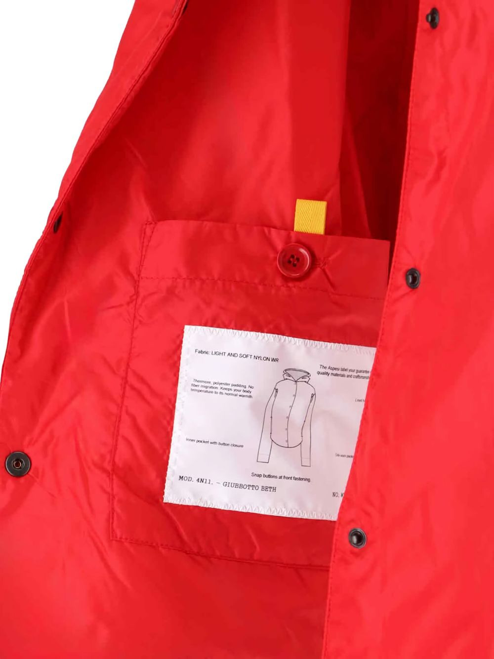 hooded snap-button coat - 4