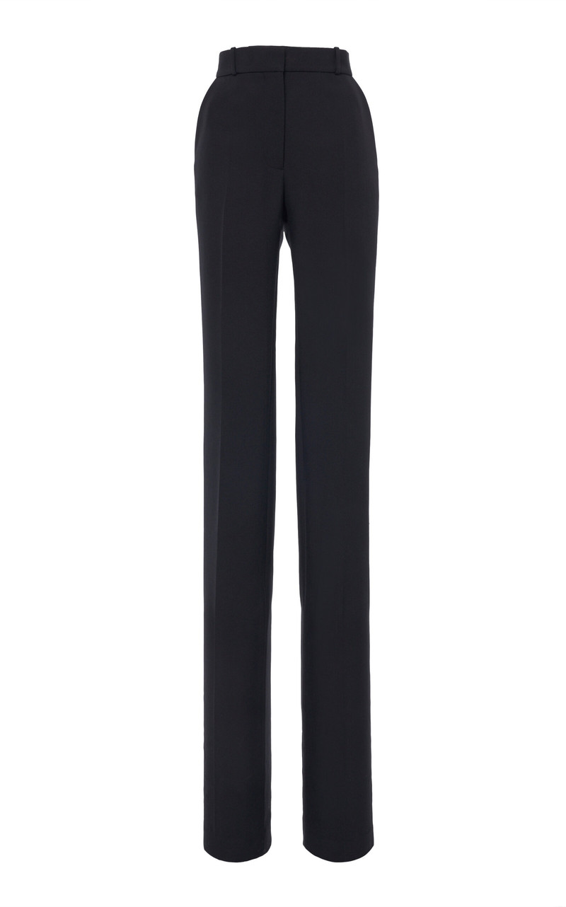 Straight-Leg Trousers black 1