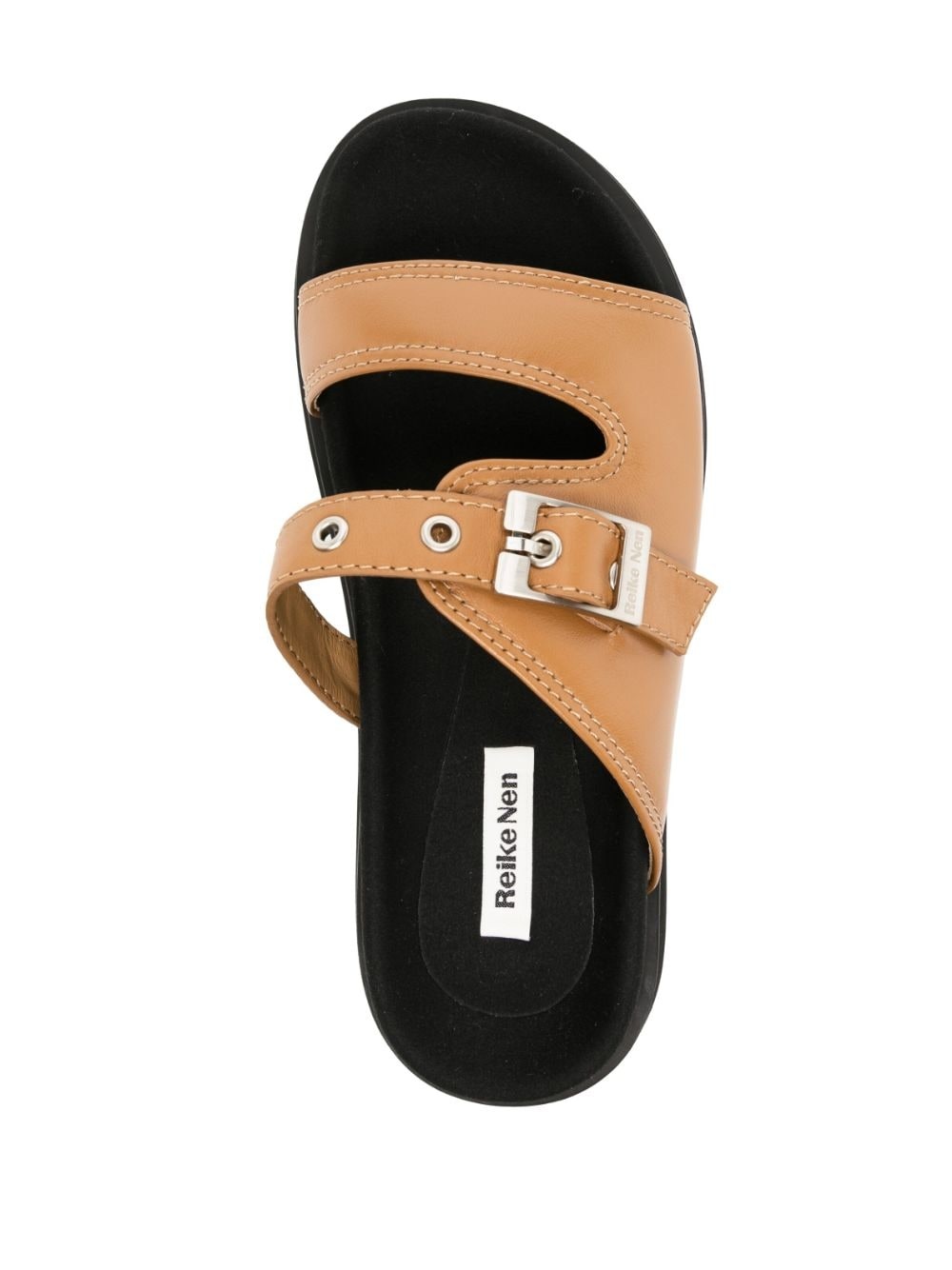 buckle-fastening leather sandals - 4