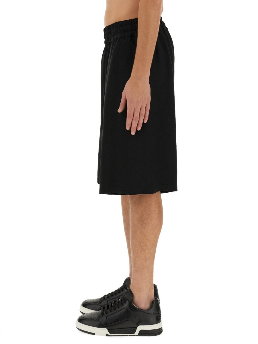 Moschino Men Bermuda With Logo - 4
