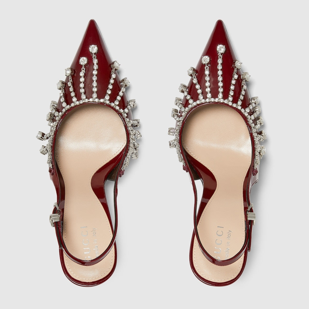 Gucci Crystal Chain Pumps - 3