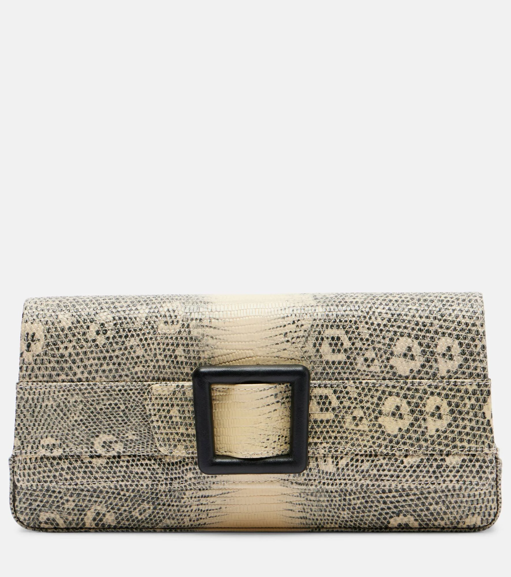 Maygot snake-effect leather clutch - 1