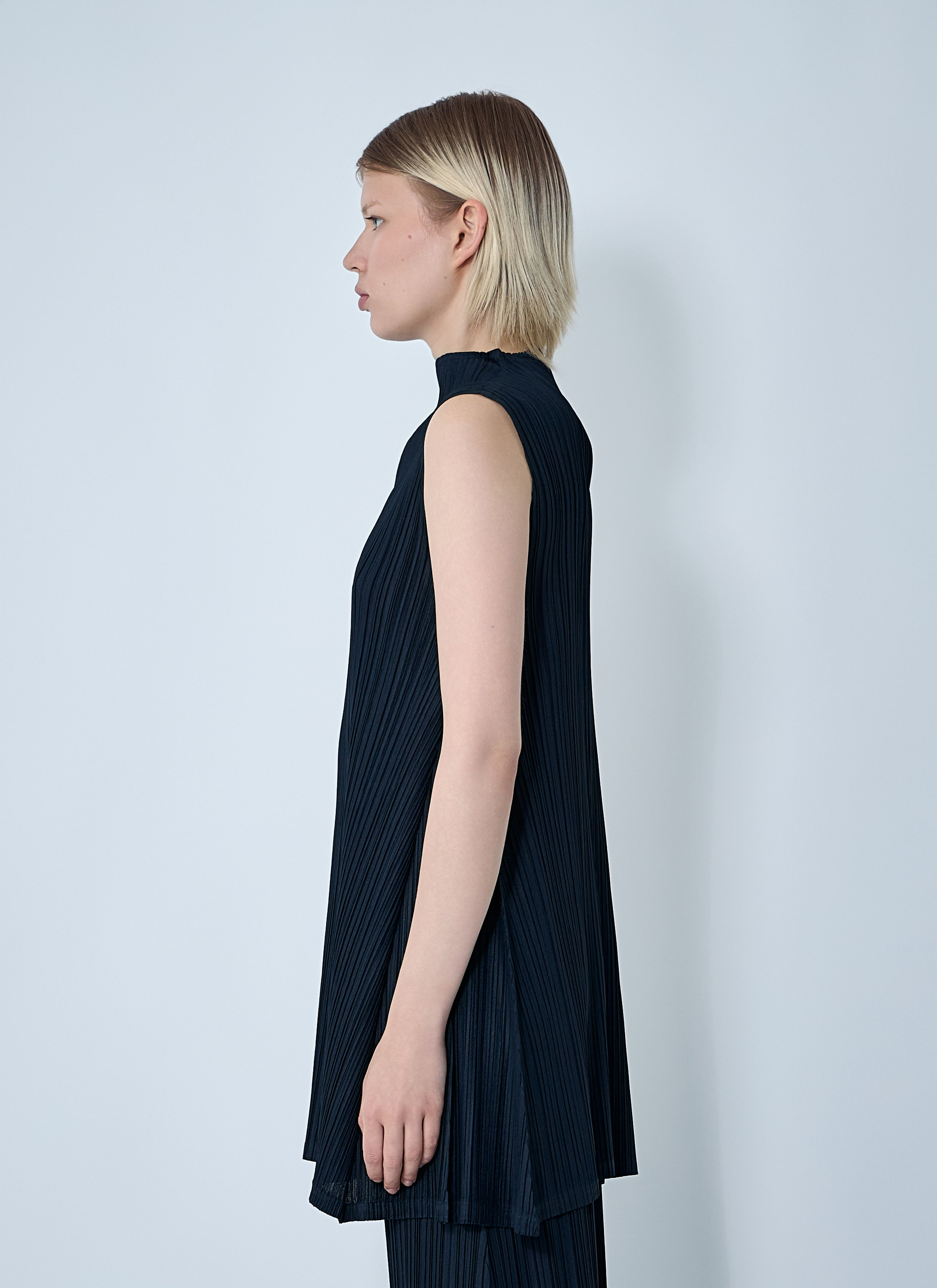 Pleats Please Issey Miyake Women Tunic Mellow Pleated Top - 3