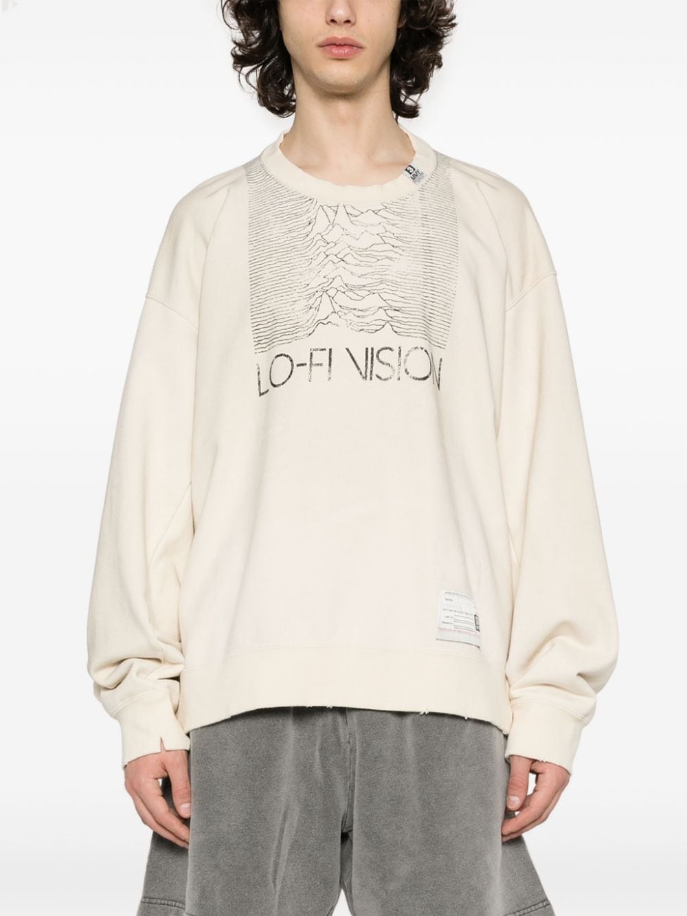 layered-design sweatshirt - 3