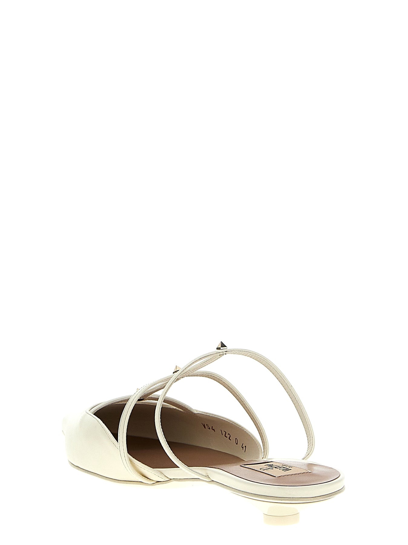 Rockstud Wispy Flat Shoes White - 3