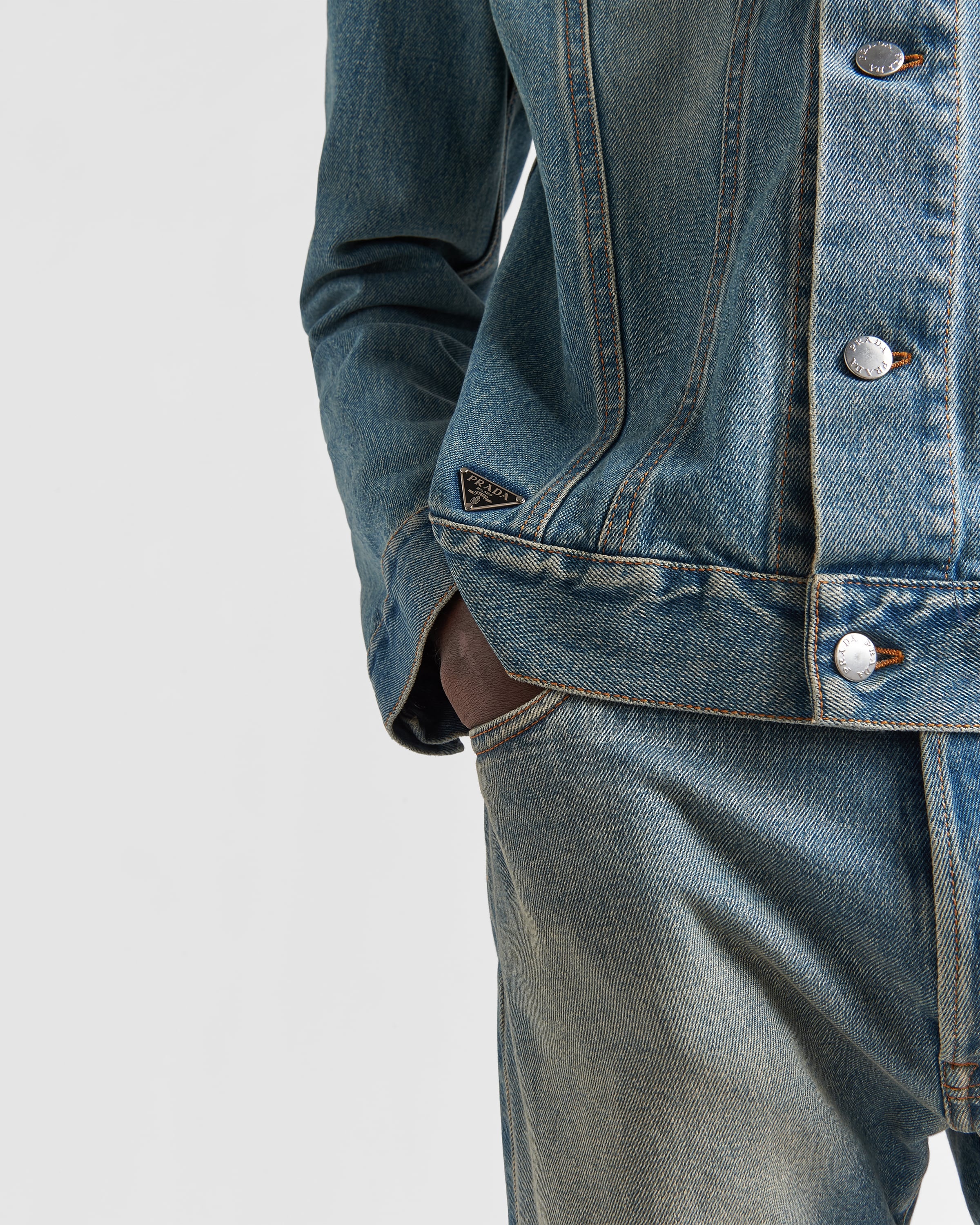 Denim blouson jacket - 4
