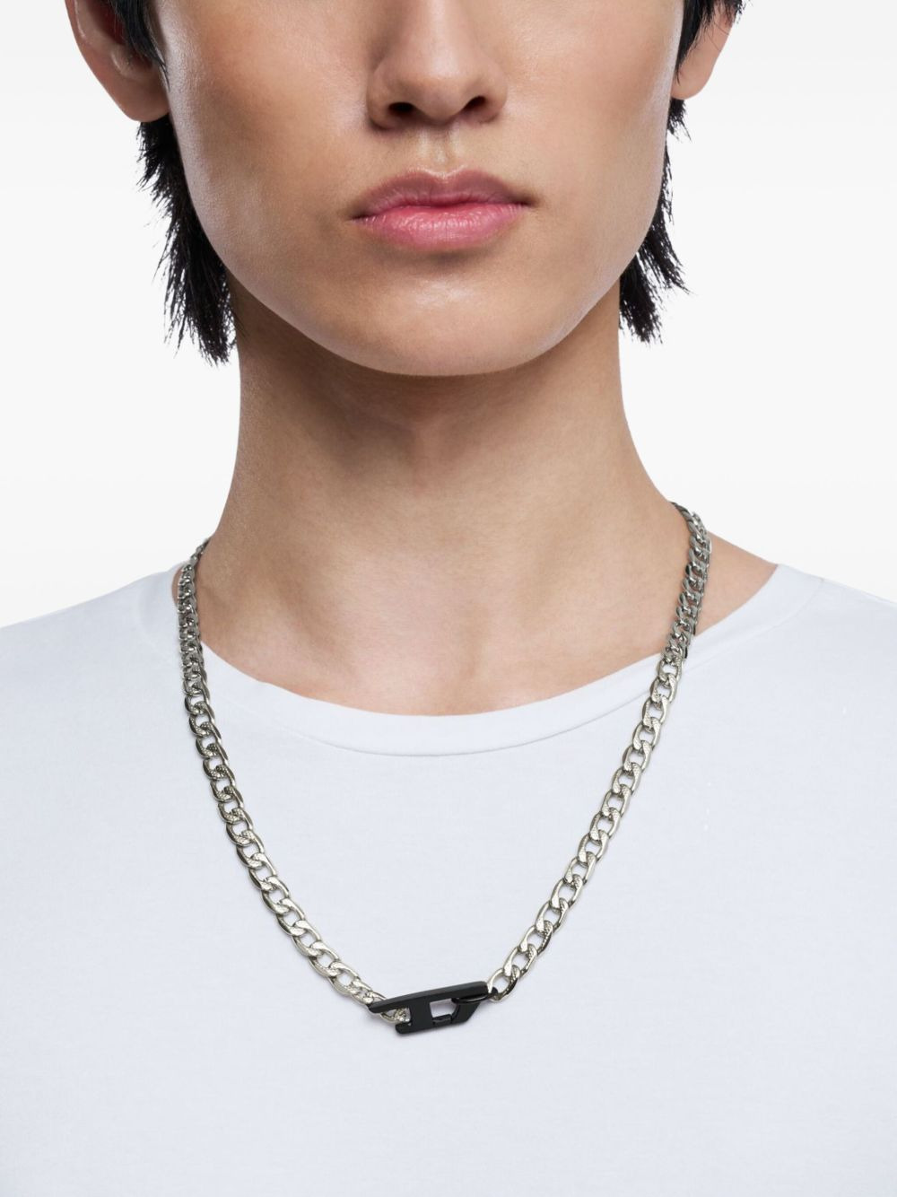 curb-chain steel necklace - 4
