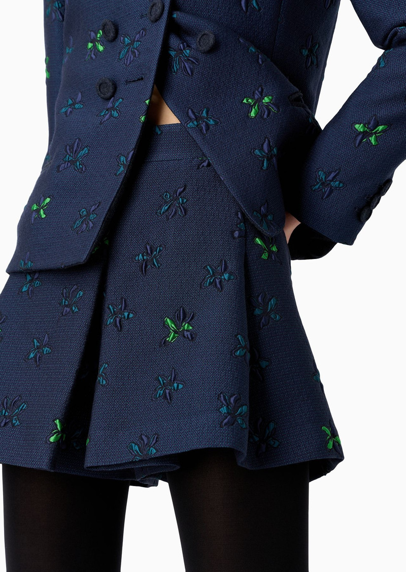 Floral jacquard shorts 5