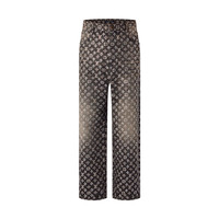 Louis Vuitton Made To Order Embroidered Monogram Baggy Denim