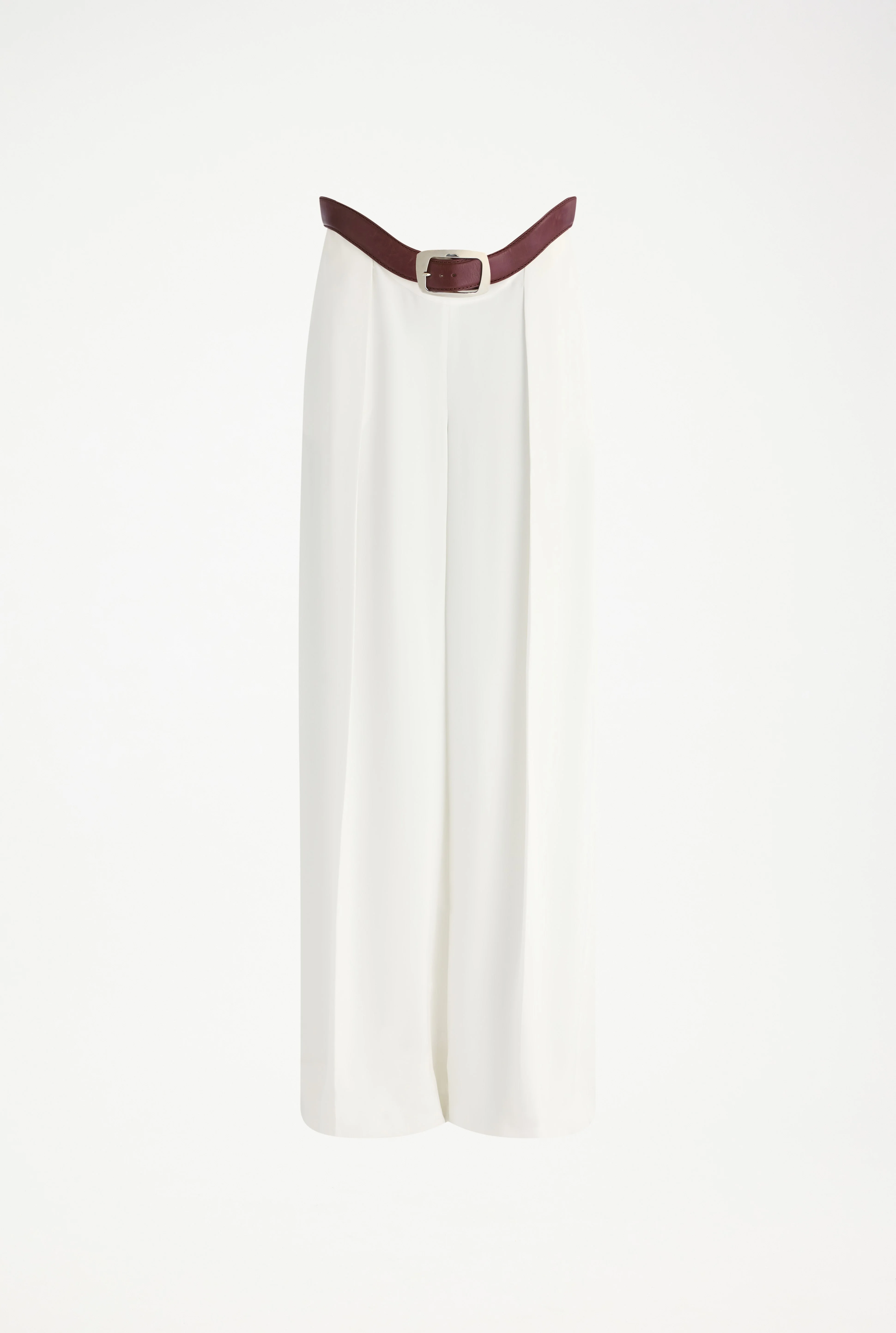 THE WHITE CURVED SUIT PANTS - 1